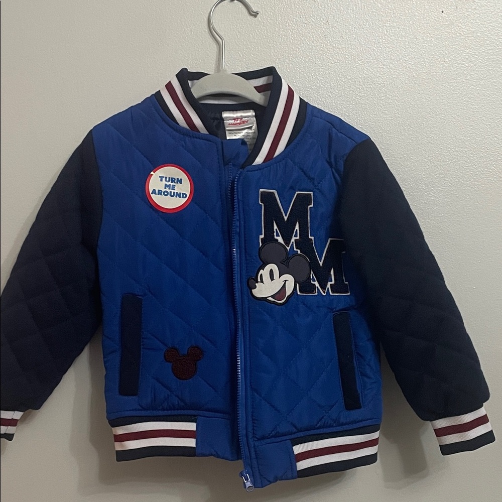 Mickey Mouse Quilted Jacket in Nave and Royal Blue